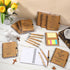 Spakon 20 Set Christian Church Gifts, Bulk Bible Verse Bamboo Pens and Mini Spiral Religious Notebooks for Teachers