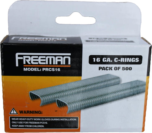 Freeman Tools PRCS16 16-Gauge C-Rings, 500-Piece