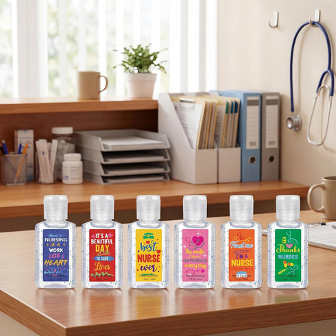 24 Pack 1 oz Frienda Nurses Week Gift Mini Hand Sanitizer Bulk Travel Size Nurse Party Favor Nursing Gifts Bulk