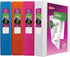 Avery Durable View Binder, 1-1/2" Slant Rings, Assorted Colors, 4 Pack