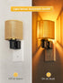 Dimmable 1Pack L LOHAS LED Night Lights Plug into Wall, Night Light with Light Sensor, Amber Boho Nightlight Plug