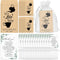 ReliThick 100 Sets Wedding Favors Bulk - 100 Kraft Paper Envelopes, 100 Thank You Cards, 100 Organza Bags (No Tea)