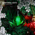 C6 33ft 100 29V 8 WATERGLIDE Christmas Lights, LED Faceted String Lights Green Wire Fairy Lights with Safe Adaptor