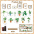 Set Bookshelf Bulletin Board Back to School Plant Motivational Classroom Decoration Reading Poster Potted Plant Back
