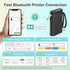Label Maker Machine with Tape, P21 Portable Bluetooth Label Printer, Wireless Built-in Cutter Sticker Maker Mini Label Makers with Multiple Templates for Organizing Storage Office Home, Black