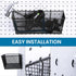 Sieral 4 Pcs Metal Wire Shelf Baskets, Black Pegboard Organizer Attachments for Garage Workbench, 2 Sizes