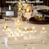 8Pcs Rechargeable Flameless Tea Lights Candles with Charging Station Battery Tea Lights with Remote & Timer LED