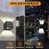 Boaskul 20W,3000K Outdoor Wall Lights Fixture Exterior Modern Front Porch Sconces Hardwired Wall Mount Up Down Lighting