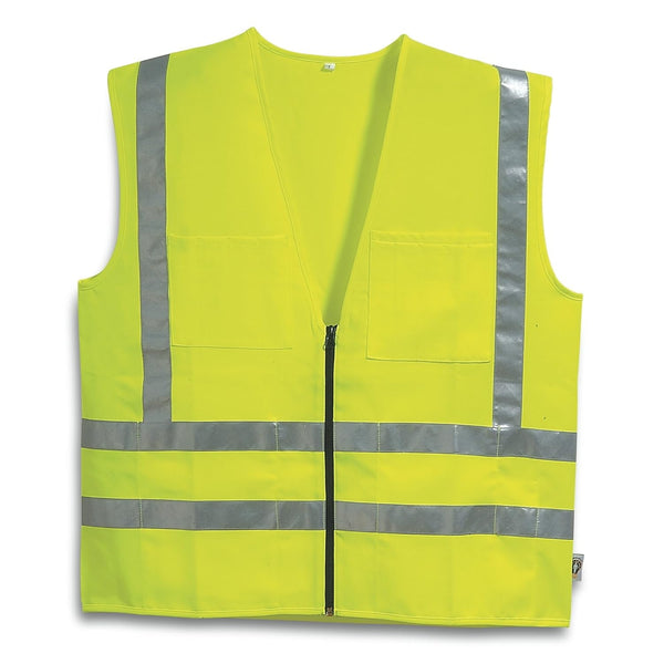 Galeton 8200338-XXL-LI 8200338 Illuminator Class 2 Surveyor's SAFETY Vest with Zip Front, Lime, XX-Large Green