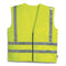 Galeton 8200338-XXL-LI 8200338 Illuminator Class 2 Surveyor's SAFETY Vest with Zip Front, Lime, XX-Large Green