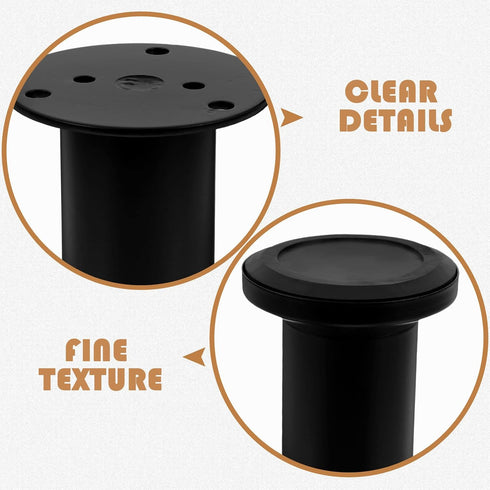 4pcs 8-12cm DOITOOL Adjustable Bed Frame Legs, Heavy-Duty Furniture Support Feet, Extendable Height for Sofa, Cabinet
