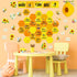 Harloon 54 Pcs Bee Bulletin Board Decorations, Bee Cutouts with Sunflowers and Daisy for Classroom Wall Decor