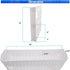 5 STAR SUPER DEALS 3 Slim Rolling Storage Cart - Narrow Slide Out Shelving Utility Cart - Mobile Storage for Laundry