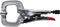 6" Locking C-Clamp, Max Clamping Capacity: 2 , Vinyl Coated Quick Release Handle