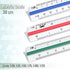 Mr. Pen Architectural Scale Ruler, 12 Inch, 3 pcs, Engineering Scale for Blueprints & Drafting