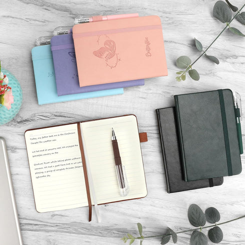 Small Notebook - College Ruled, 3 Pack (3 colors), 3.7x5.7 in Pocket Notebook, Mini Hardcover Lined Note Pads