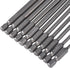 Set 11 4 Inch Set S2 1/4" T6-T40 YDLQWCZ Torx Bit Piece long Security Tamper Proof Star Bit Steel Hex Shank Magnetic