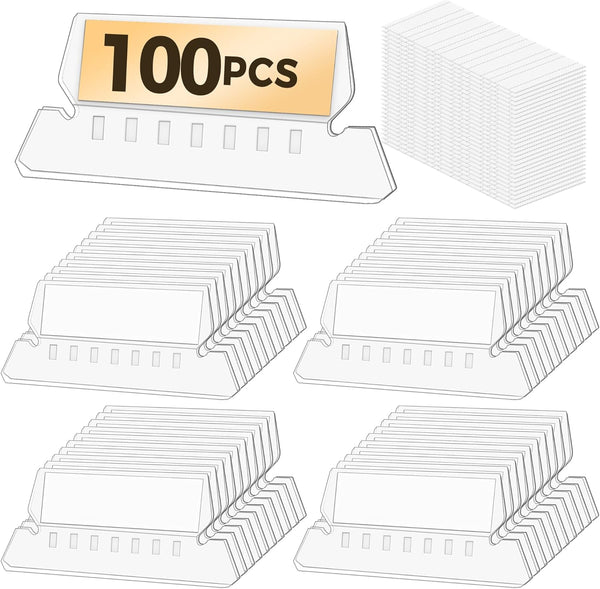 File Folder Labels - SUNEE 100 Sets Hanging File Folder Tabs Labels and Inserts for Folders