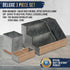 HBCY Creations Rustic Galvanized Desk Organizer Set, 3 Piece Mail Organizer for Desktop