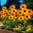 Solar Sunflower Lights Outdoor Garden Decor, Solar Flowers Lights with 18 Sunflowers,