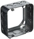 Raco 262 Square Extension Ring, Drawn, 4-11/16", 2-1/8" Deep with Eight 1/2 and Four 3/4" KO's