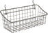 Spectrum Pegboard & Wall Mount Wire Basket Small, Industrial Gray Storage Organizer for Garage and Crafts