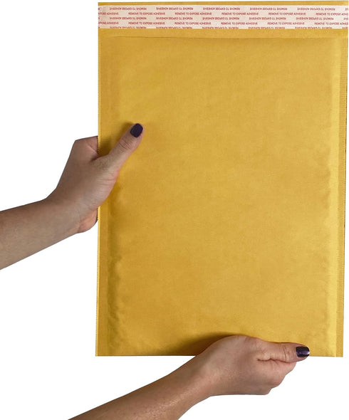Kraft Bubble Mailers - Pack and Ship (100pack, 4-9.5" x 14.5")