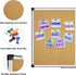 XBoard 36 x 24 Inch Magnetic White Board and Bulletin Corkboard Combo, Half Dry Erase & Cork Board with Aluminum Frame