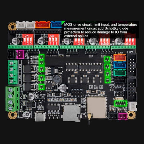 yiMANtrading 3D 32 240MHz Marlin20. Printer Motherboard, Bit Control Board with and, Dual MCU for Additive, Compatible