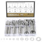 800 Pieces 304 Stainless Steel Flat Washers Assortment Kit, Fender Washers in 9 Sizes (M2-M12)