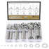 800 Pieces 304 Stainless Steel Flat Washers Assortment Kit, Fender Washers in 9 Sizes (M2-M12)