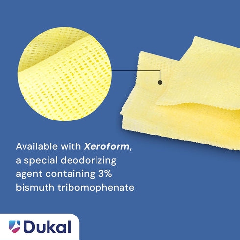 Dukal 214 Xeroform Petrolatum Gauze, Sterile, 2" W x 2" L, 25 Count (Pack of 1)
