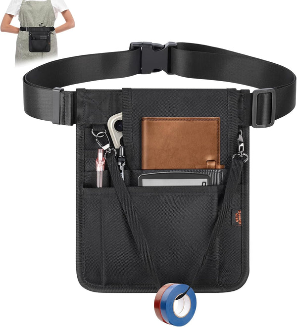 Desing Wish Flip Cover Server Apron with 7 Pockets & Hanging Strap,