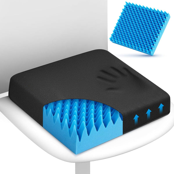 Geiserailie Breathable Mesh Cover Egg Chair Cushion with Non-Slip Cover Egg Foam Pad