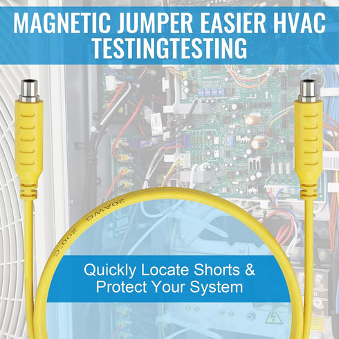 24 12'' HVAC Short Finder Kit for VAC Circuits, Short Circuit Finder with Lead & Alligator Clips, Includes Magnetic