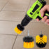 4 Inch 2 Inch Kichwit Drill Power Brush Tile Scrubber Scouring Pads Cleaning Kit, Small Brush Included, Heavy Duty