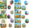 Dcurix 48 Pieces Thermo Heat Sleeves Easter Eggs Decorative Wraps Egg Easter Bunny