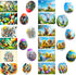 Dcurix 48 Pieces Thermo Heat Sleeves Easter Eggs Decorative Wraps Egg Easter Bunny