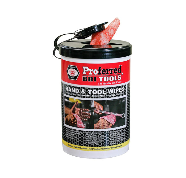 Proferred T99001 PROFERRED Hand and Tool Wipes, Heavy Duty Cleaning Wipes, 82 Count (Pack of 1)