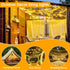 2Pack 66Ft 200LED 8 Each Christmas Fairy Lights Plug in with Remote, Waterproof Twinkle Lights Outdoor Indoor, String