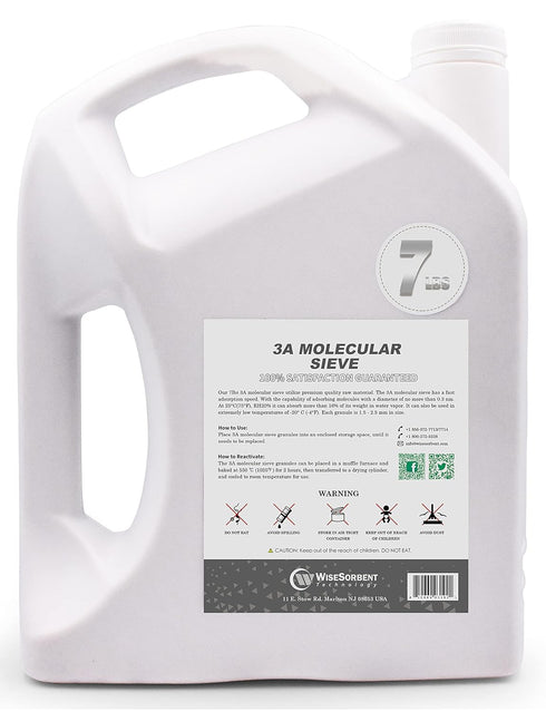 Wisesorb 7 LBS 3A Molecular Sieve, Premium Quality Desiccant Bulk Material