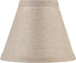 Aspen Creative 51010-2, 3" 6" 5" Set 2 Empire Clip-On Chandelier Lamp Shade, Khaki, Top X Bottom X Slant Height