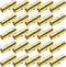 25 Pack PEX Fittings, 1/2" PEX Fittings, Brass PEX Straight Coupling Fittings for PEX Tubing Pipe