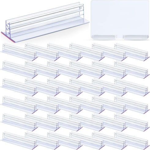 Thyle 60 Pack 3 x 1 Inch Sneeze Guard Gripper Sign Holder