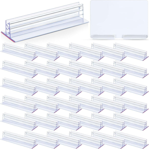 Thyle 60 Pack 3 x 1 Inch Sneeze Guard Gripper Sign Holder