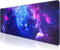 Gaming Mouse Pad, Large XL 31.5x11.8in Extended Desk Pad for Laptop with Stitched Edges, Waterproof - Galaxy