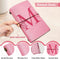 Personalized Journal Gift, Pink Initial Leather Journal + Heart Diamond Pen Set, Travel Notebook Diary Gifts
