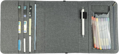 Folio Cover for Rocketbook Everlast Fusion, Multi A5 Size Notebook Organizer with Pen Loop/Business Card Holder, 9.6" x