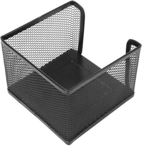 Tomotato Black Metal Mesh Memo Holder, Desk Organizer for Sticky Notes, Scissors, Post-it Notes