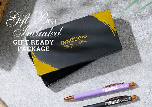InnoBeta Medical Assistant Gifts, Ballpoint Pen Set of 4, Gifts for Medical Assistant Week, Birthday, Christmas